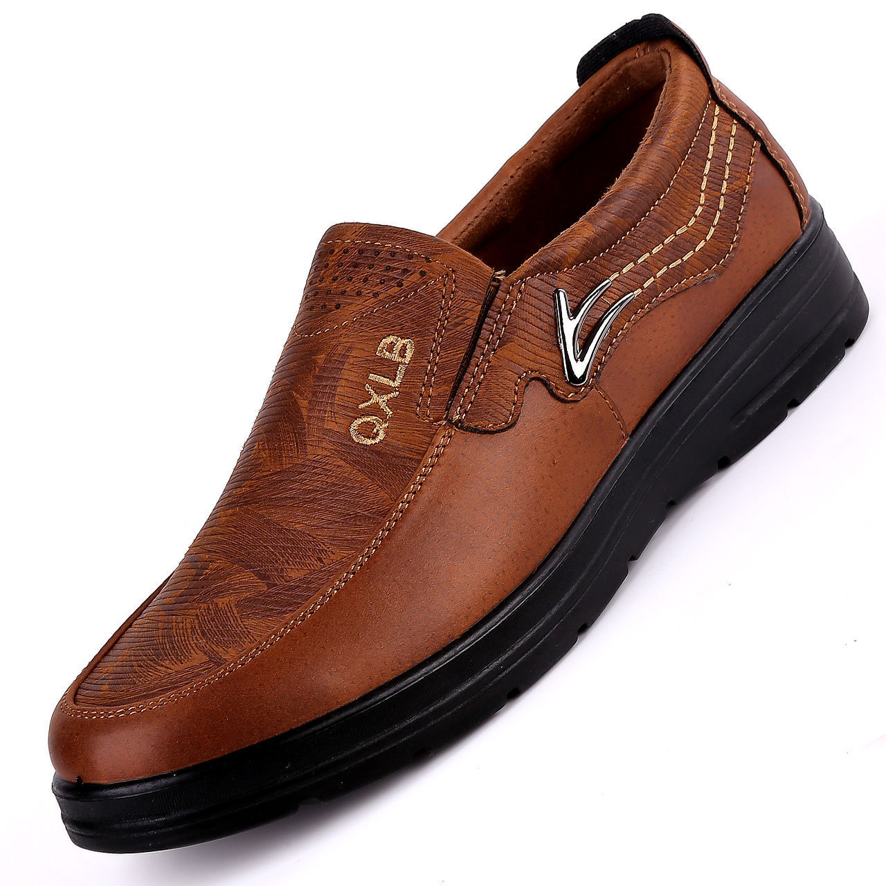 MEN'S EXTENDED WIDTH FOOT AND HEEL COMFORTABLE BREATHABLE SHOES