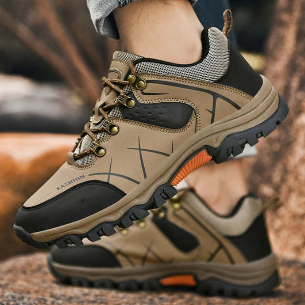 Latest Men's Genuine Leather Non-Slip Waterproof Outdoor Hiking Shoes