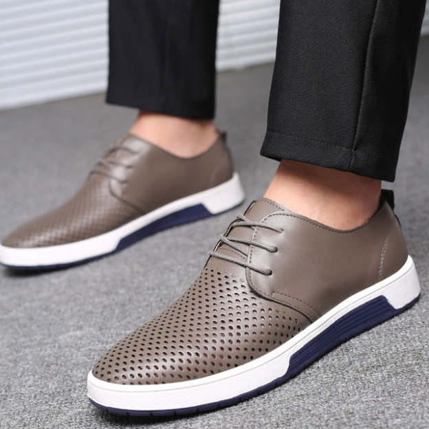 2025 NEW LEATHER MEN BREATHABLE CASUAL SHOES
