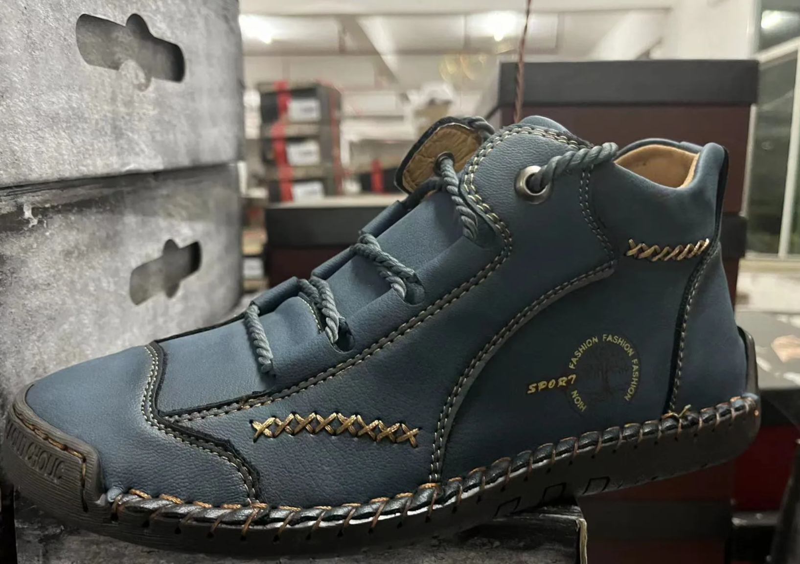 (👞 10-year wear life) full-grain men's leather shoes, selected waterproof, breathable, wear-resistant full-grain cowhide, shock-absorbing midsole, 12-hour anti-fatigue design