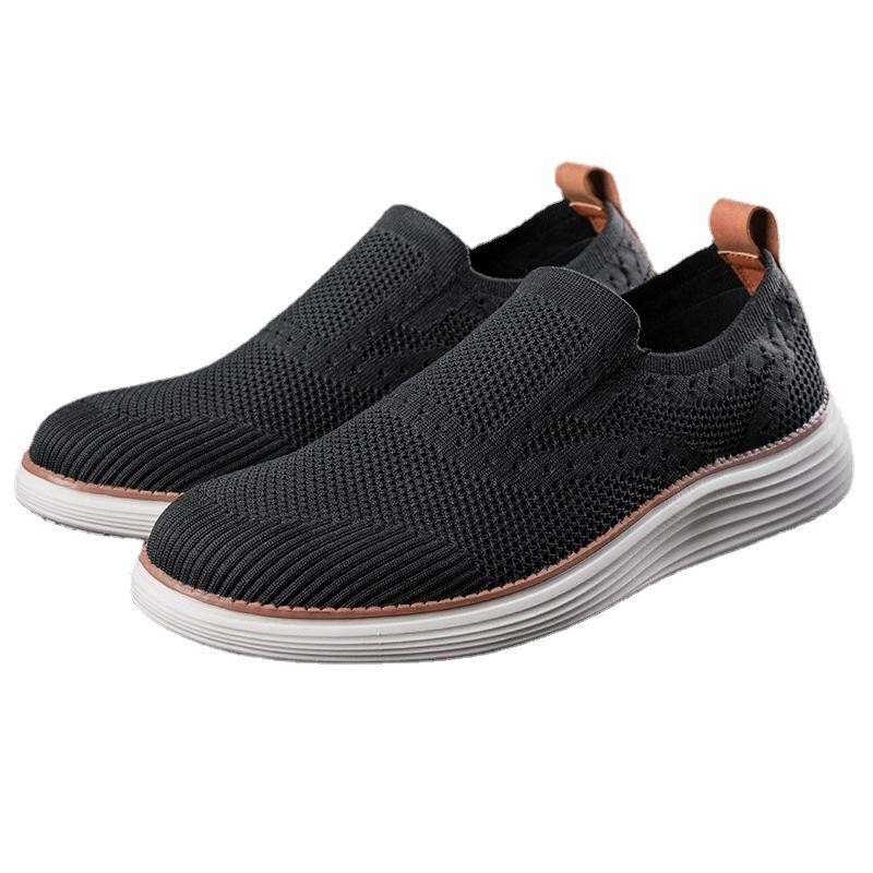 New slip on lightweight fly-knit casual sneakers