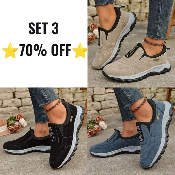 🔥Last Day 70% Off 🔥- Women's thick-soled suede sneakers for Ultimate Comfort