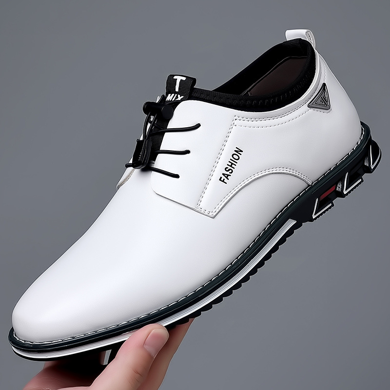 Men Leather Non-Slip Business Comfortable Casual Oxfords Shoes