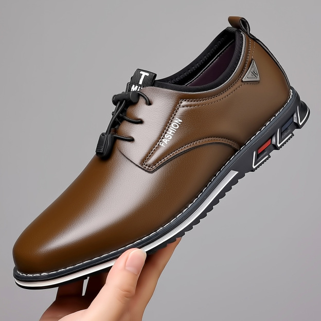 Men Leather Non-Slip Business Comfortable Casual Oxfords Shoes