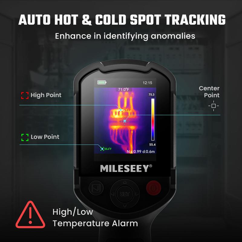 TR10 Thermal Imaging Camera, Super Resolution 240 x 240, 25 Hz Refresh Rate, Temperature Range -4°F to 1022°F, 2.8-inch LCD Display,Handheld Infrared Imager, 10-Hour Battery Life for Inductrial,Outdoorfun