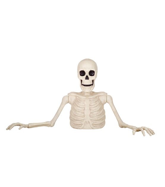 New! 5ft Halloween White Ground Breaking Skeleton