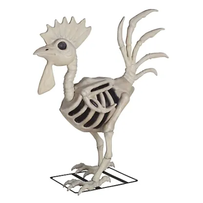 New! Red Shed 6 ft. Halloween Skeleton Rooster