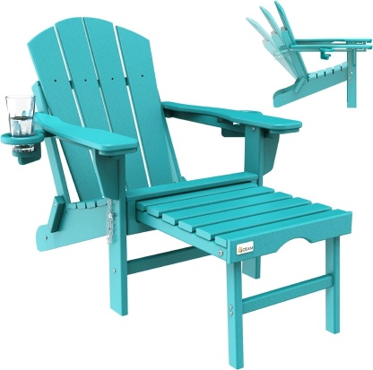 Last Day Clearance Sale=⛱️Mdeam Folding Outdoor Adirondack Chairs Weather Resistant for Patio
