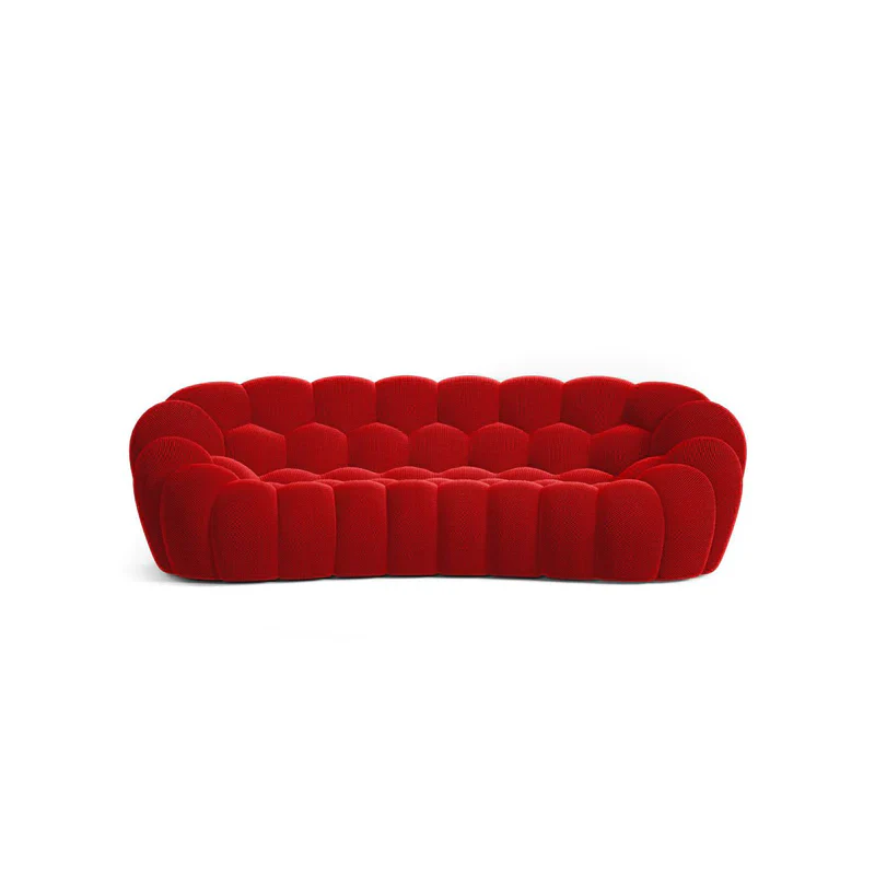 🎉74.8'' Modern Loveseat Sofa, 2 Seater Mesh Fabric Love Seat Floor Sofa
