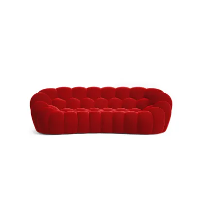 🎉74.8'' Modern Loveseat Sofa, 2 Seater Mesh Fabric Love Seat Floor Sofa