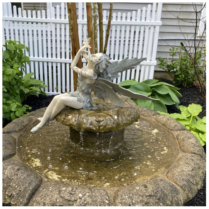 ( 2025 HOT SALE  )Garden Fairy Statue Goddess Angel Sitting Fairy Statue