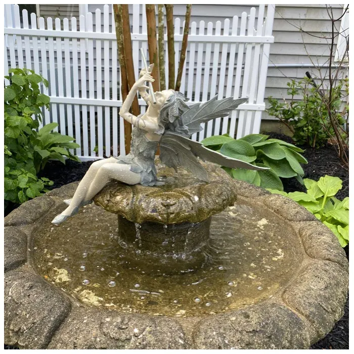 ( 2025 HOT SALE  )Garden Fairy Statue Goddess Angel Sitting Fairy Statue