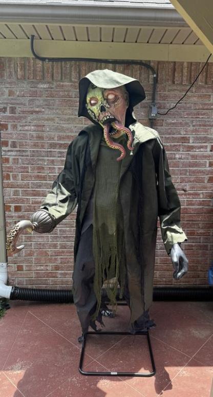 Haunted Living 6.5-ft Haunted Harbor Talking LED Zombie Fisherman Animatronic