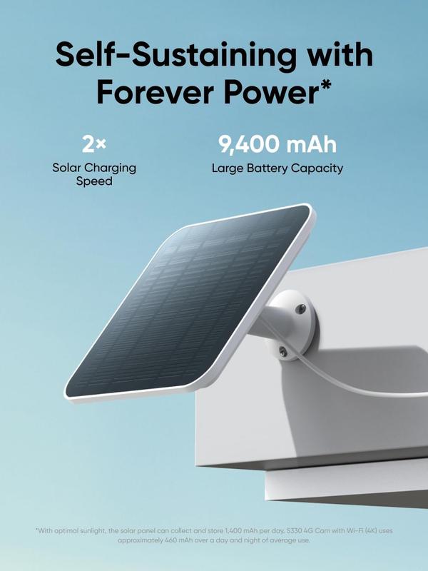 4G LTE Cam S330 Outdoor Camera with Solar Panel