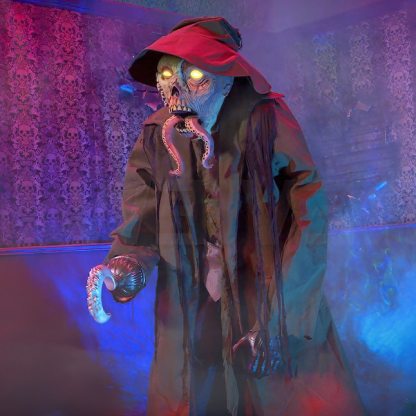 Haunted Living 6.5-ft Haunted Harbor Talking LED Zombie Fisherman Animatronic
