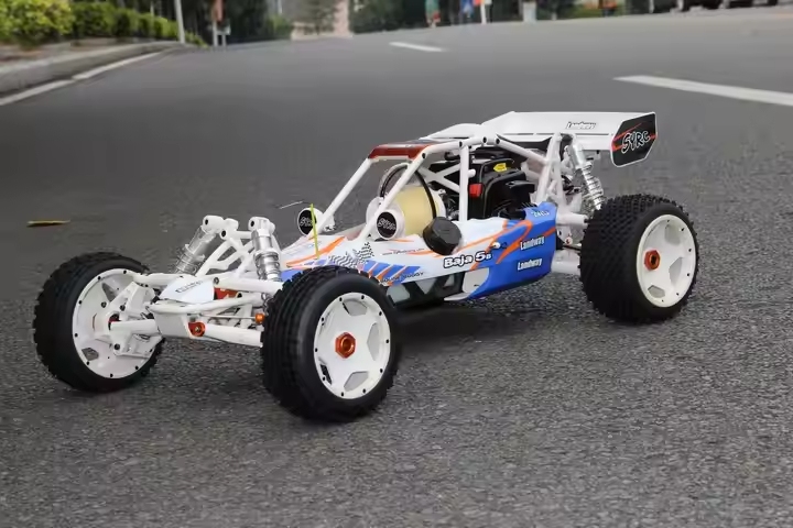 🛒2.4G RC Racing Car 90km/h SY Baja 1/5 5B 30cc Gas 2 Stroke Engine off road Truck Gasoline Powered with Radio Controller