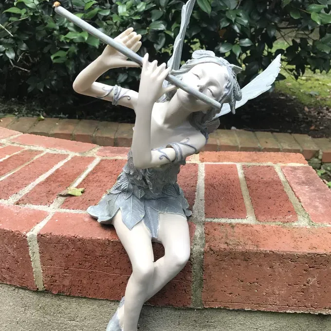 ( 2025 HOT SALE  )Garden Fairy Statue Goddess Angel Sitting Fairy Statue