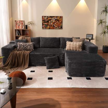 💥𝗟𝗶𝗺𝗶𝘁𝗲𝗱 𝗧𝗶𝗺𝗲 𝗢𝗳𝗳𝗲𝗿💖【Buy 2 Packages Shipping】L-Shaped Sectional Sofa Set