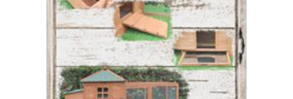 🔥Outdoor Wooden Chicken Coop with Ramp, Nesting Box, Wire Mesh Run, Waterproof