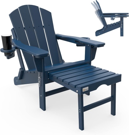 Last Day Clearance Sale=⛱️Mdeam Folding Outdoor Adirondack Chairs Weather Resistant for Patio