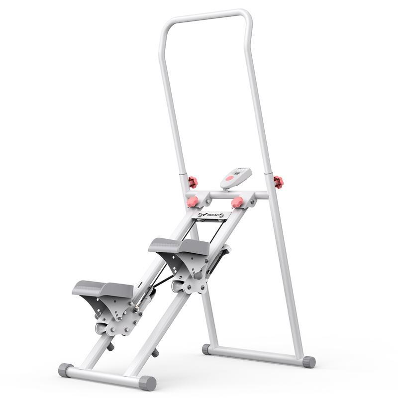 Stair Stepper with Handlebar for Full-Body Workout, 300LBS Capacity,  Compact Cardio Climber Exercise Machine with Adjustable Pedals, Vertical Climber for Home Gym, OutdoorFun
