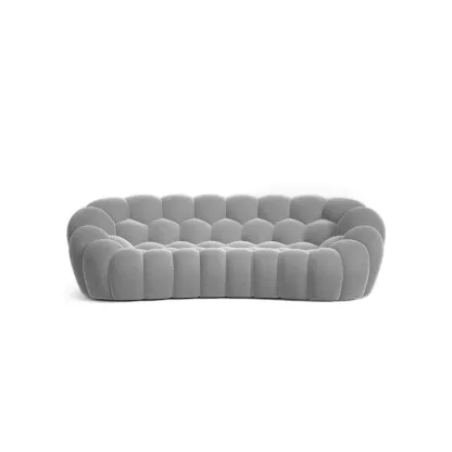 🎉74.8'' Modern Loveseat Sofa, 2 Seater Mesh Fabric Love Seat Floor Sofa