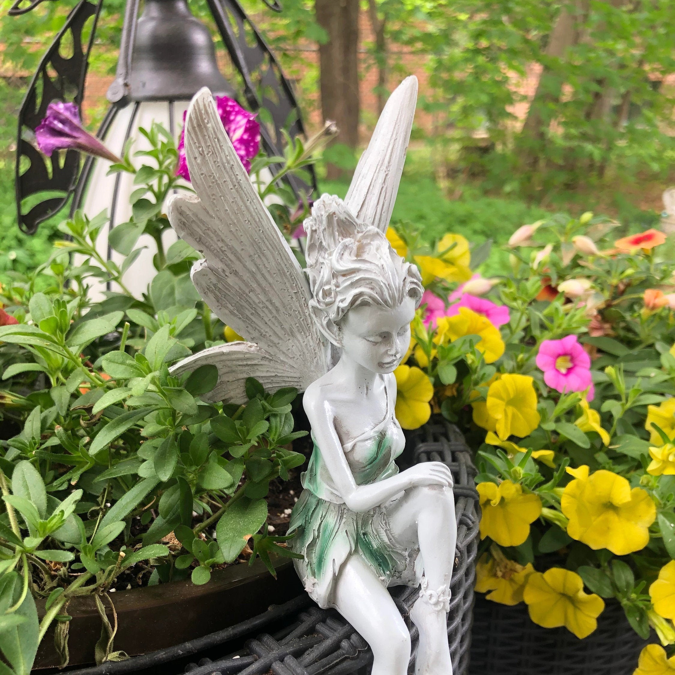 ( 2025 HOT SALE  )Garden Fairy Statue Goddess Angel Sitting Fairy Statue