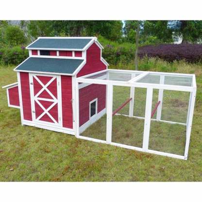 Barn Red Prairie Chicken Coop, 6 to 8 Chicken