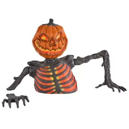 [Copy]New! 5ft Pumpkin Skeleton Black Light Reactive Ground Breaker
