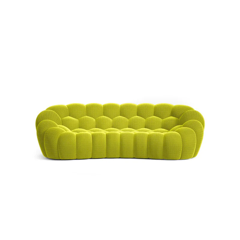 🎉74.8'' Modern Loveseat Sofa, 2 Seater Mesh Fabric Love Seat Floor Sofa