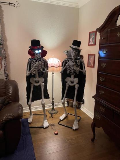 Musical Halloween Skeletons, Set of 2
