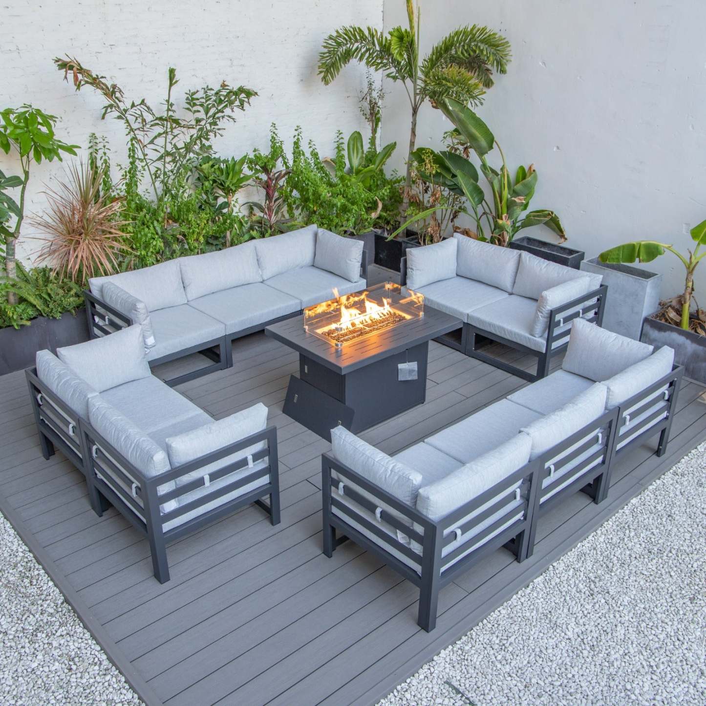 Aluminium garden sofa lounge patio set