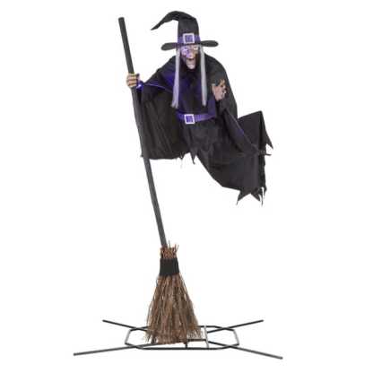 12 ft. Giant Sized Animated LED Hovering Witch