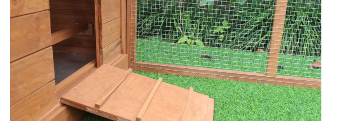 🔥Outdoor Wooden Chicken Coop with Ramp, Nesting Box, Wire Mesh Run, Waterproof