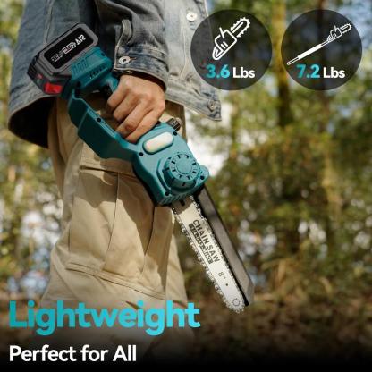 2 in 1 Cordless Pole Saw & Mini Chainsaw with 2 Batteries