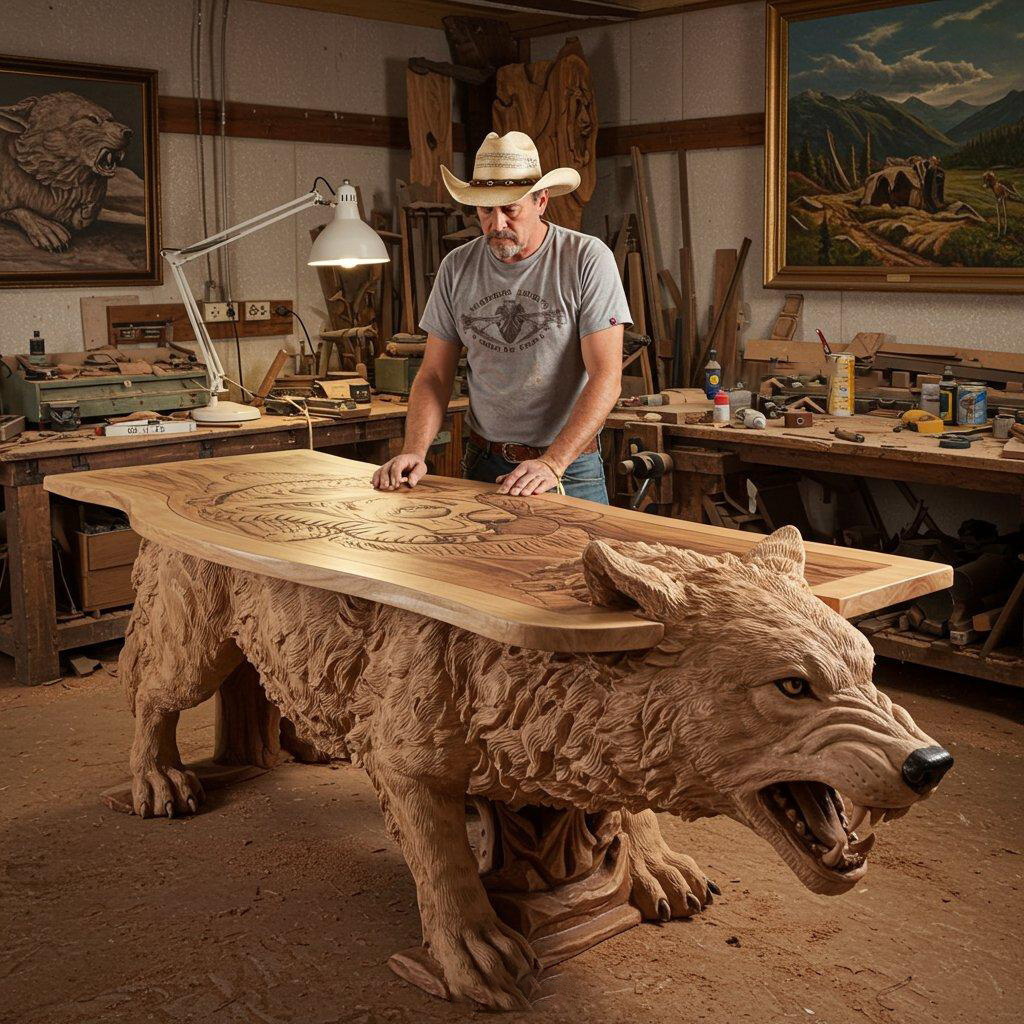 Clearance Sale🔥Limited Time Offer💖Handcrafted Wood Animal Shaped Tables