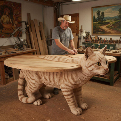 Clearance Sale🔥Limited Time Offer💖Handcrafted Wood Animal Shaped Tables