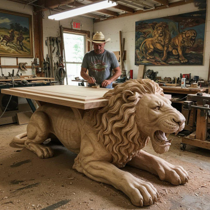 Clearance Sale🔥Limited Time Offer💖Handcrafted Wood Animal Shaped Tables
