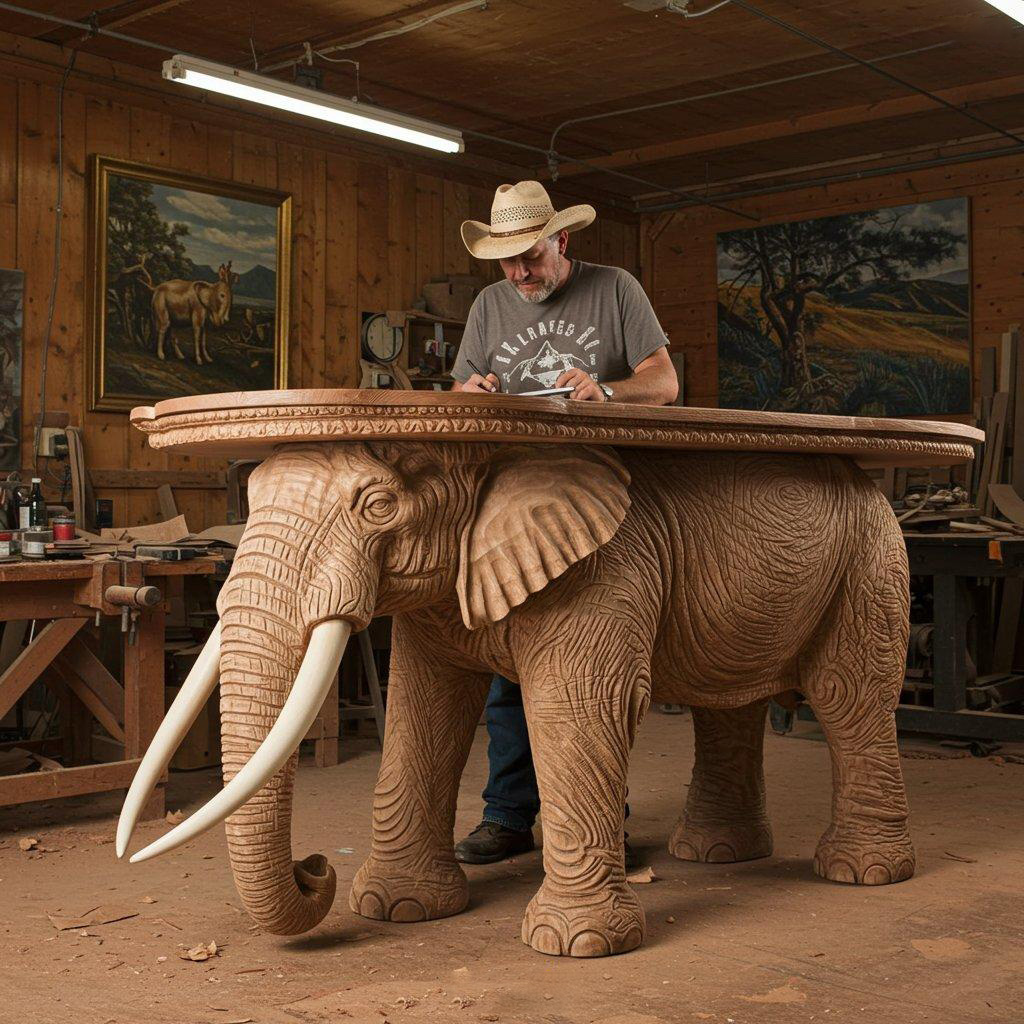 Clearance Sale🔥Limited Time Offer💖Handcrafted Wood Animal Shaped Tables