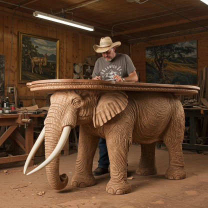 Clearance Sale🔥Limited Time Offer💖Handcrafted Wood Animal Shaped Tables