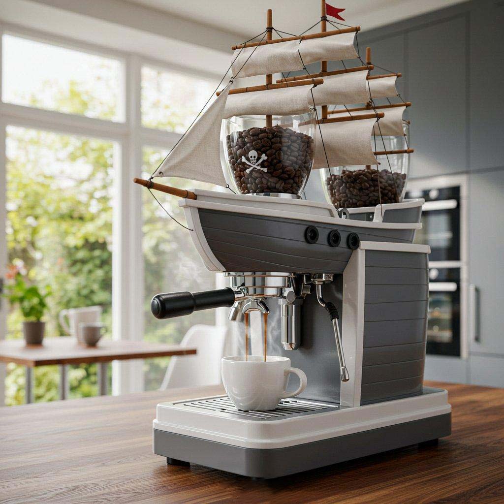 🔥Limited Time Offer💖Bold Design Pirate Ship Coffee Maker