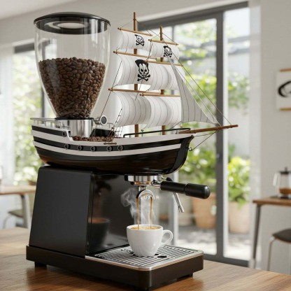 🔥Limited Time Offer💖Bold Design Pirate Ship Coffee Maker