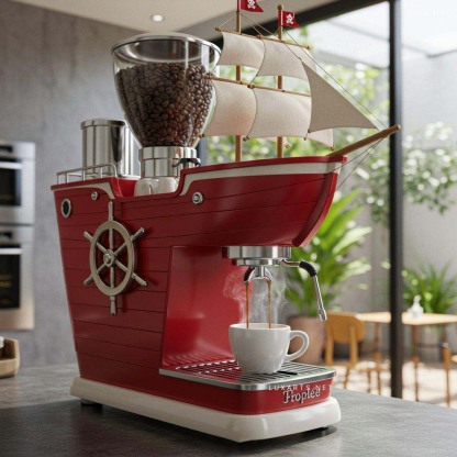🔥Limited Time Offer💖Bold Design Pirate Ship Coffee Maker