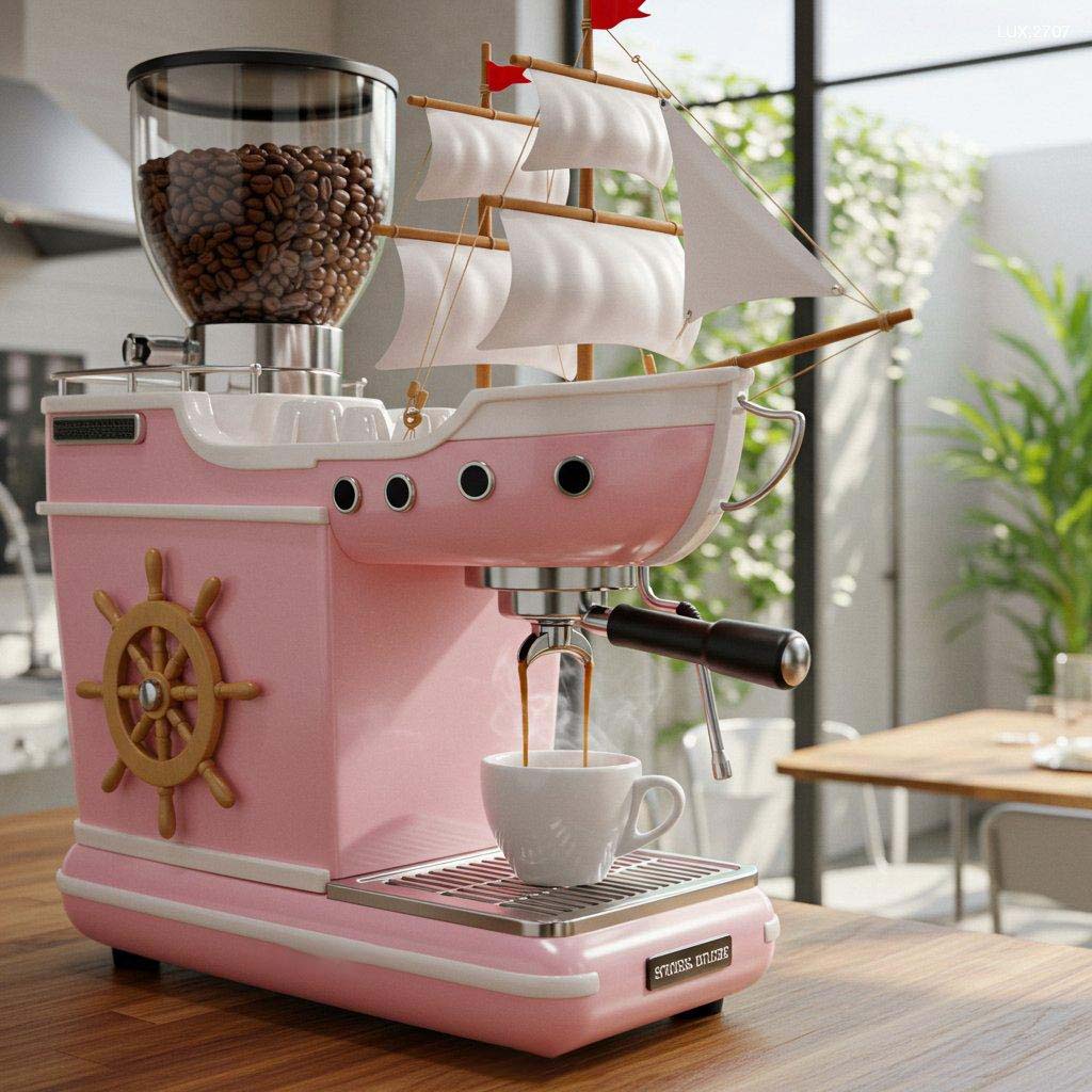 🔥Limited Time Offer💖Bold Design Pirate Ship Coffee Maker