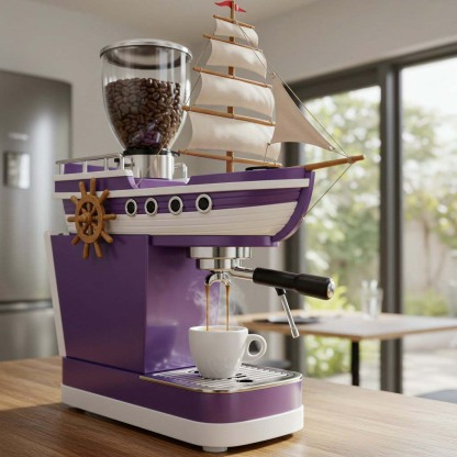 🔥Limited Time Offer💖Bold Design Pirate Ship Coffee Maker