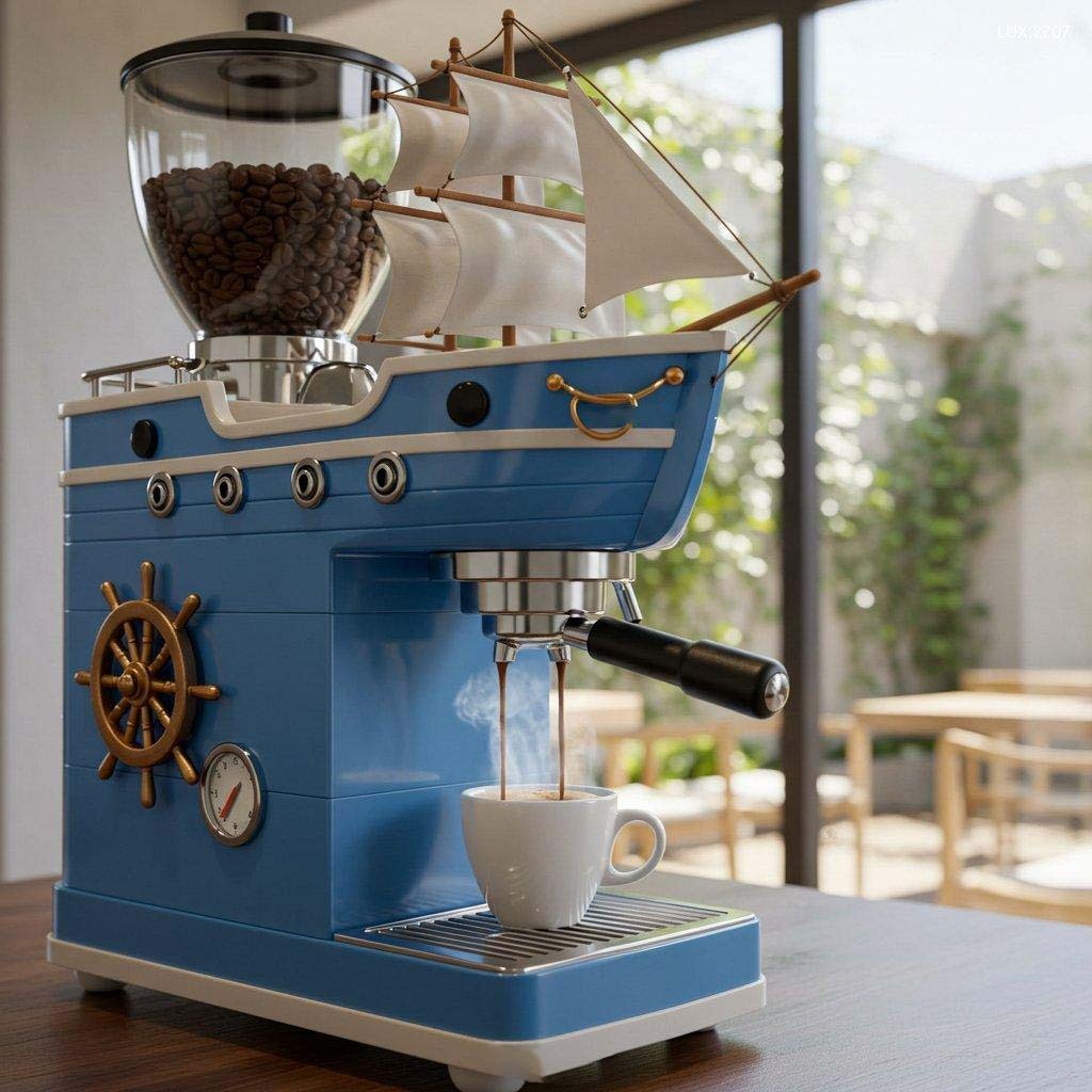 🔥Limited Time Offer💖Bold Design Pirate Ship Coffee Maker