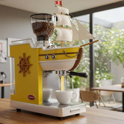 🔥Limited Time Offer💖Bold Design Pirate Ship Coffee Maker