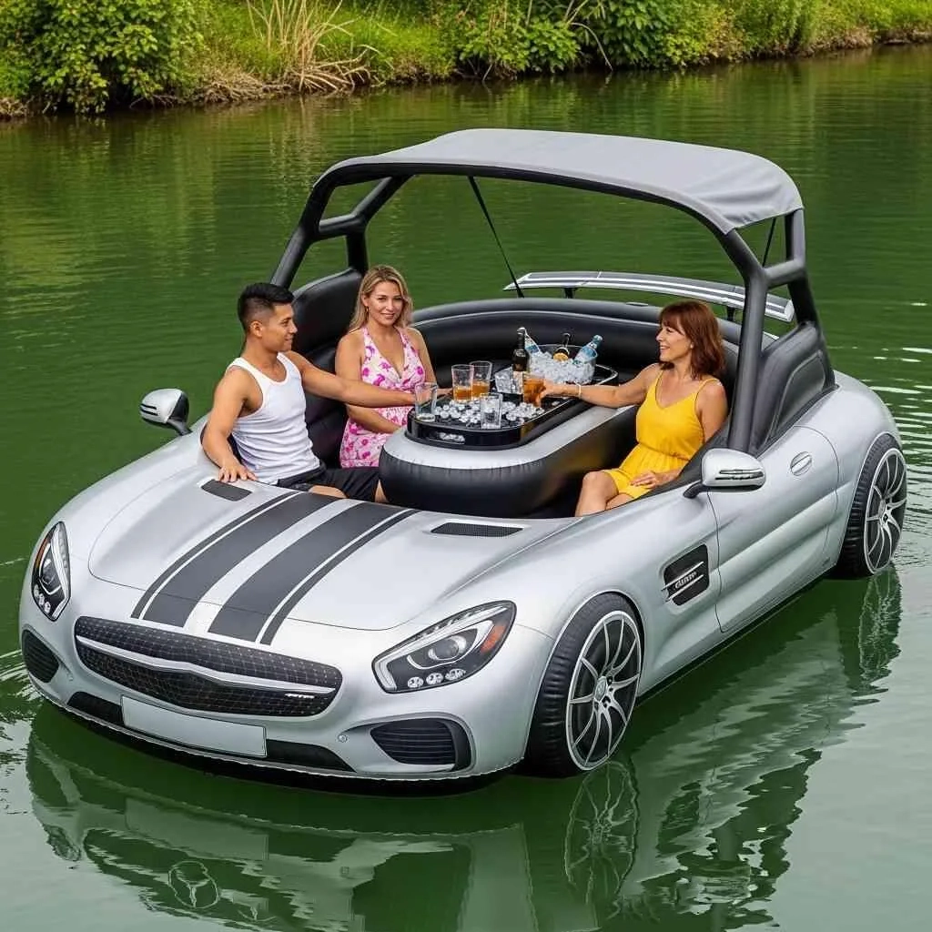 Sports Car Lake Floats: Where High-Speed Fantasy Meets Summertime Relaxation