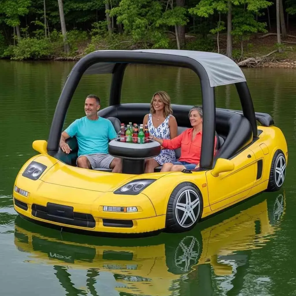 Sports Car Lake Floats: Where High-Speed Fantasy Meets Summertime Relaxation