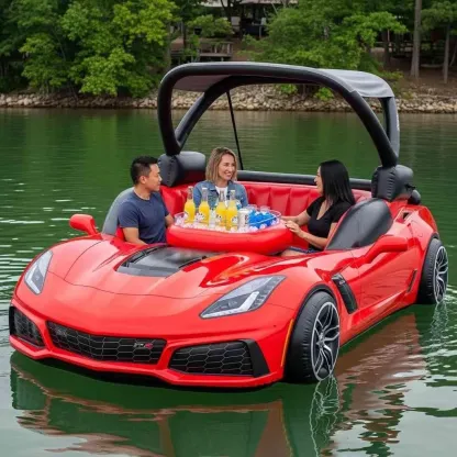 Sports Car Lake Floats: Where High-Speed Fantasy Meets Summertime Relaxation